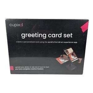 CUPIXEL GREETING CARD SET PERSONALIZED DIY KIT CREAT W/ APP – AR ART EXPERIENCE